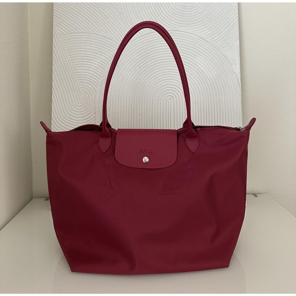 Longchamp Burgundy Tote Bag